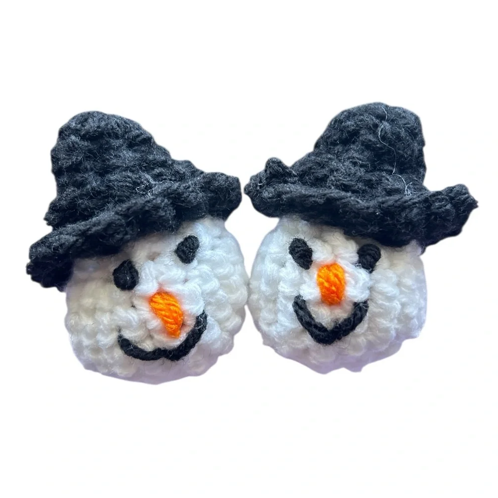 Hand Crafted Snowman Catnip Cat Toys Interactive Play Festive Potent Fun